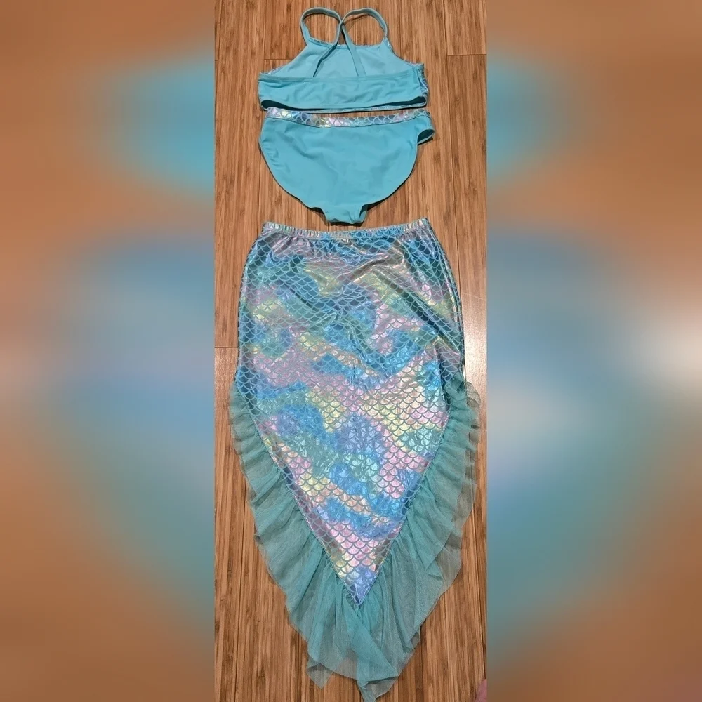 ❤️ NWOT Wonder Nation Mermaid Swim Set